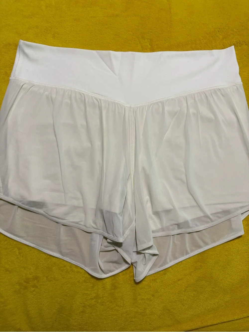 lululemon athletica White Layered Skort-Style Performance Shorts